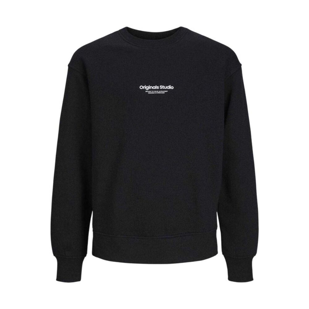 Jack And Jones Childrens/Kids Vesterbro Crew Neck Sweatshirt / Black